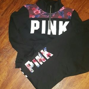 Pink Victoria's half zip